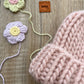 Chunky Oak Beanie ~ Cameo Rose