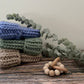 Chunky Oak Beanie ~ Dusty Blue