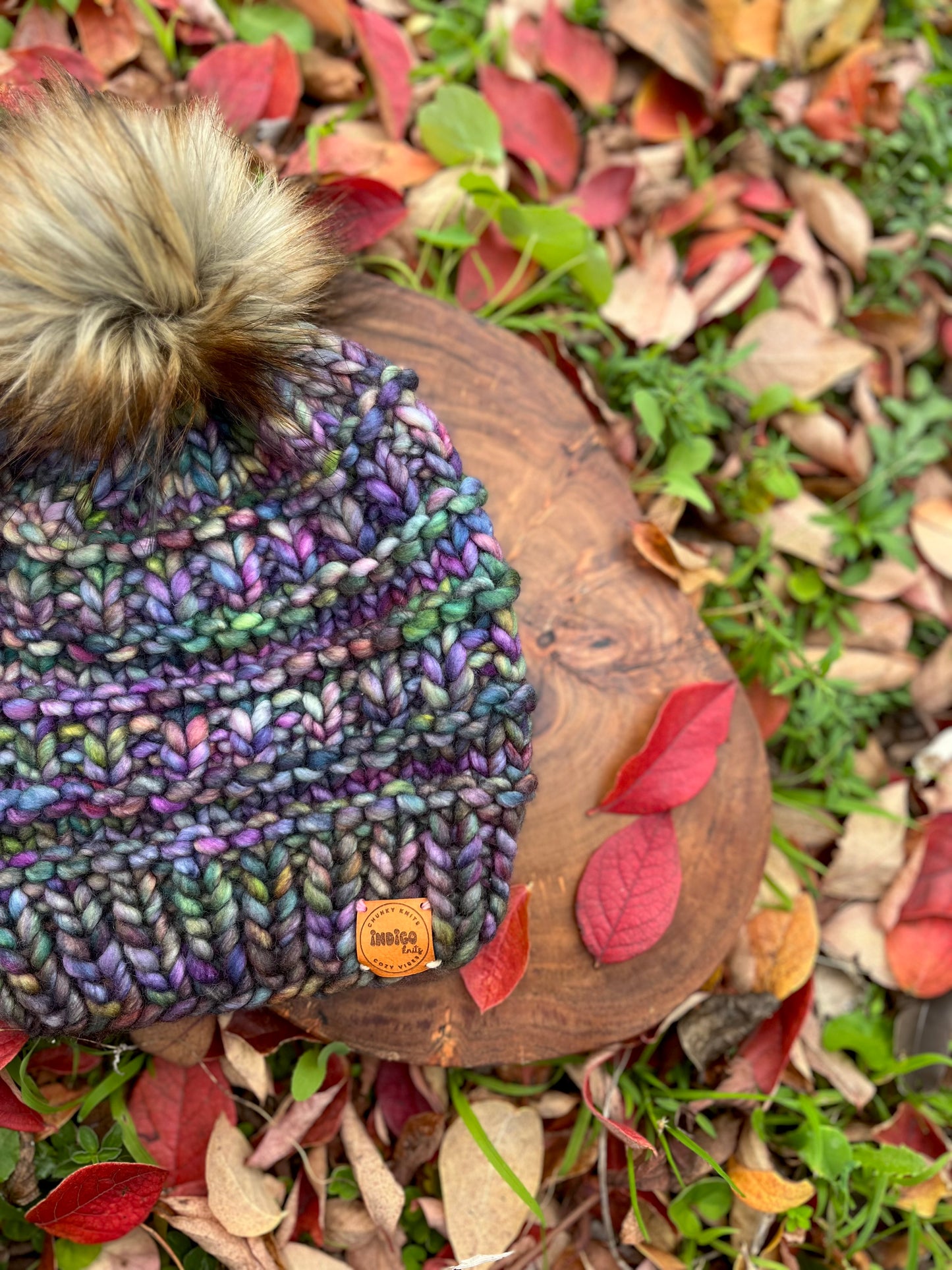 Chunky Luxe Beanie ~ Arco Iris ~ Ready To Ship